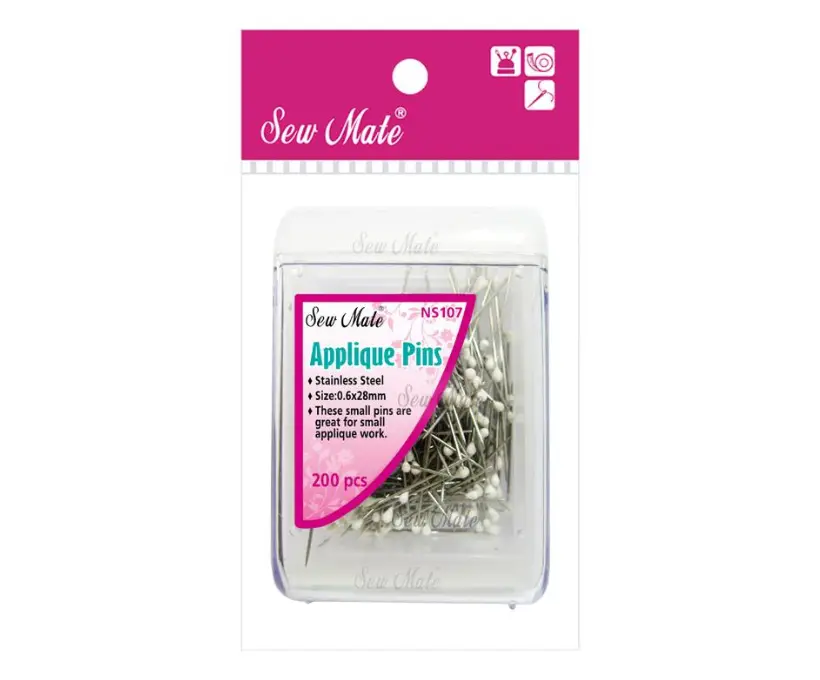 Applique-Glass-Head-Pins