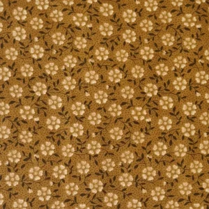 Burnt-Ochre-With-Cream-Flowers