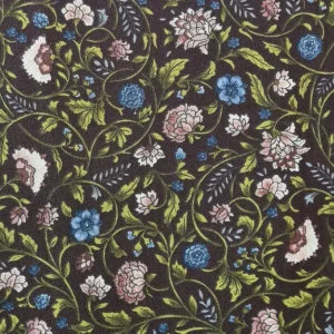 Dark-Brown-With-Flowers