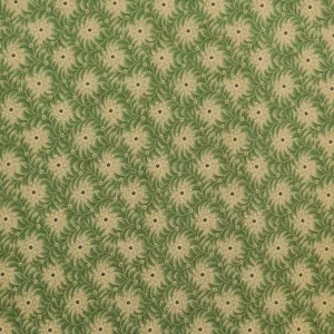 Green-With-Goldcream-Flowers