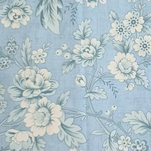 Light Blue With Flowers